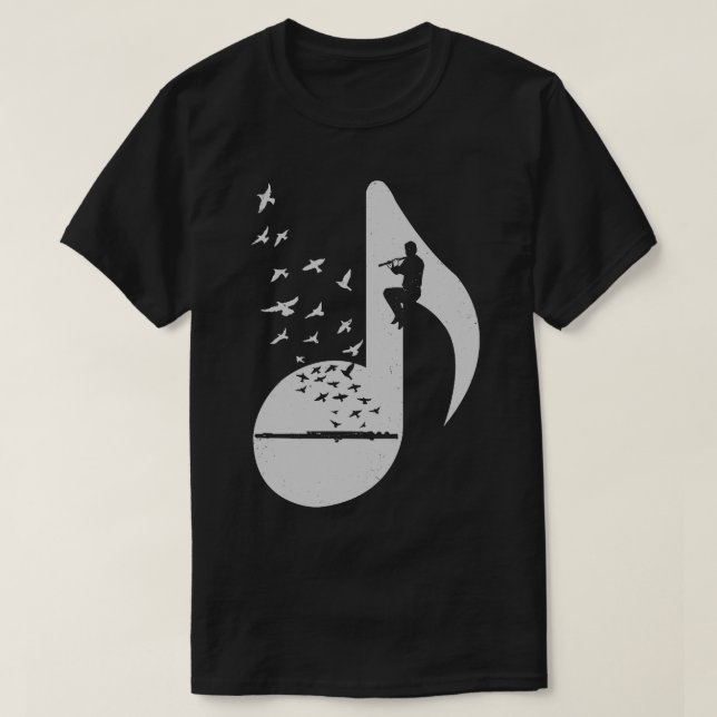 Camiseta Fluto Musical (Frente do Design)