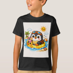 Camiseta Flutuação na Praia do Pinguim