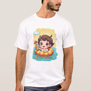 Camiseta Flutuador de Nome Personalizado Design de Verão