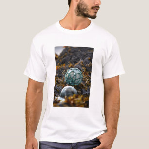 Camiseta Flutuador de pesca em poça de maré, Alasca