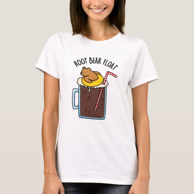 Camiseta Flutuador de Root Bear Piada Divertida de Cerveja  (Frente)