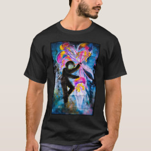 Camiseta Flutuando através de sonhos.