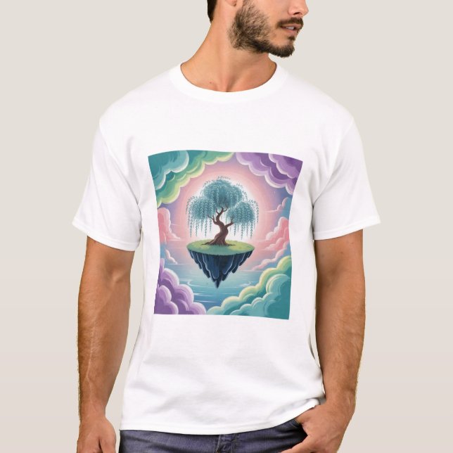 Camiseta Flutuando Sonhos de &Árvore Selvagem (Frente)