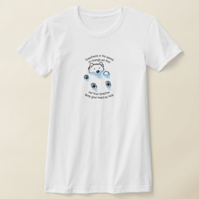 Camiseta Flutuante do Cão Westie (Postura )