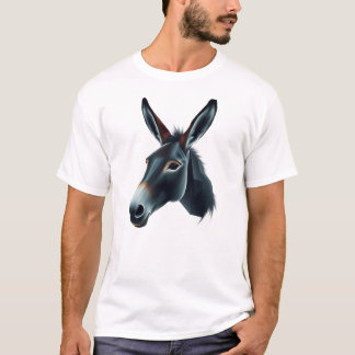 Camiseta Flutuar com Arte Cara de Donkey