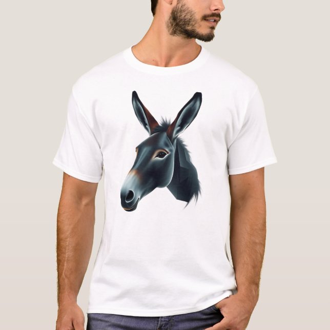 Camiseta Flutuar com Arte Cara de Donkey (Frente)