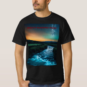Camiseta Fluxo Cósmico de Fluxo Fluxo Fluvial - Abstrato Su