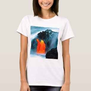 Camiseta Fluxo de lava do vulcão de Kilauea Havaí