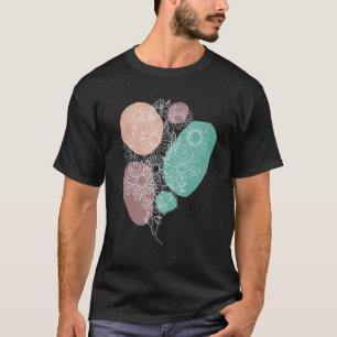 Camiseta Fluxo de margarida botânica do Flor Vintage