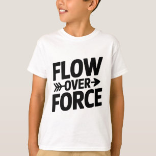Camiseta Fluxo Sobre a Força Yin Yang Yoga Lance Vestuário