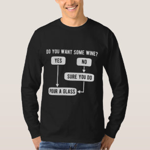 Camiseta Fluxograma do Drinker de Vinho