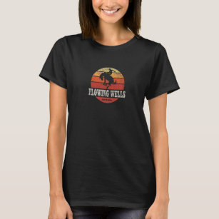 Camiseta Fluxos de galos AZ Vintage País Oeste Retro