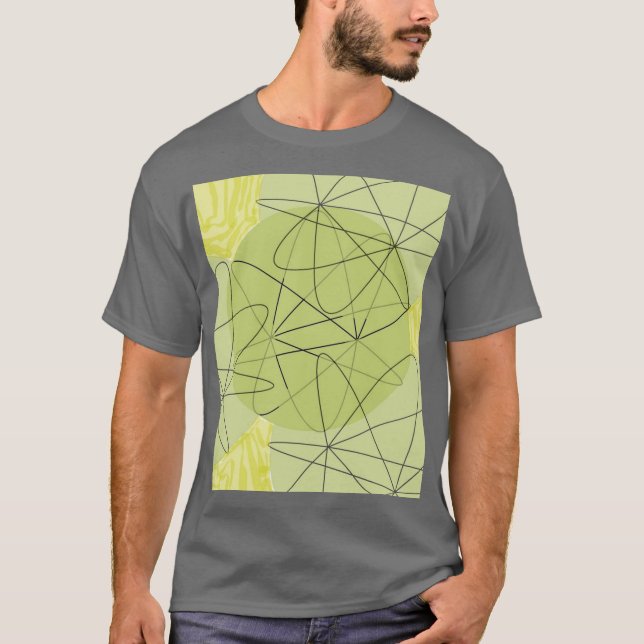 Camiseta  Fluxos em Verde   (Frente)