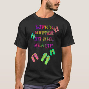 Camiseta Fluxos Gráficos De Praia O Retro Divertimento Mora