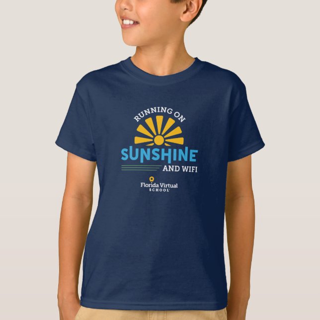 Camiseta FLVS Correndo com Energia e WiFi (Frente)