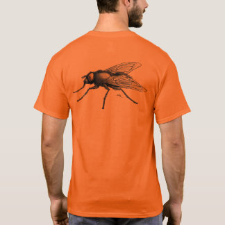 Camiseta Fly Buddy men orange T-shirt back