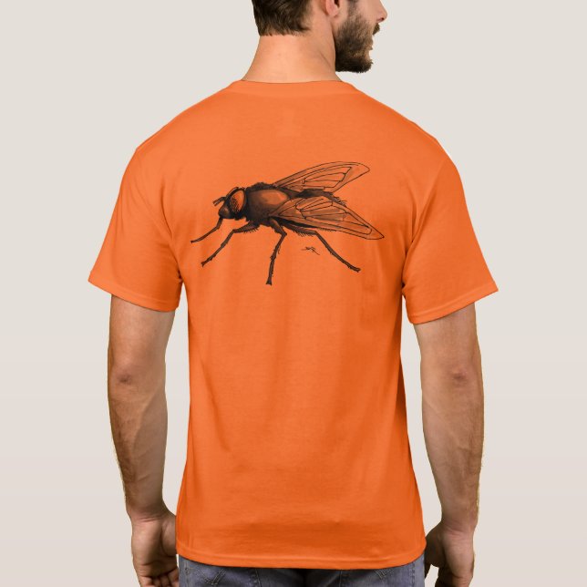 Camiseta Fly Buddy men orange T-shirt back (Verso)