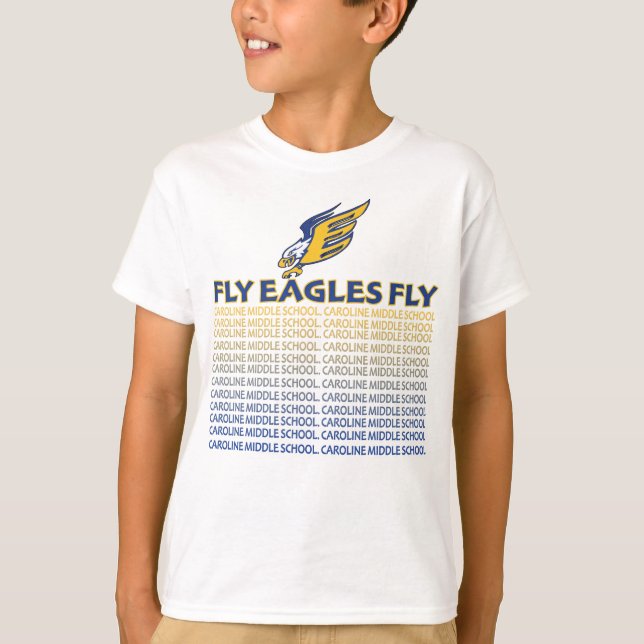 Camiseta FLY EAGLES FLY, Fan T-Shirt (Frente)