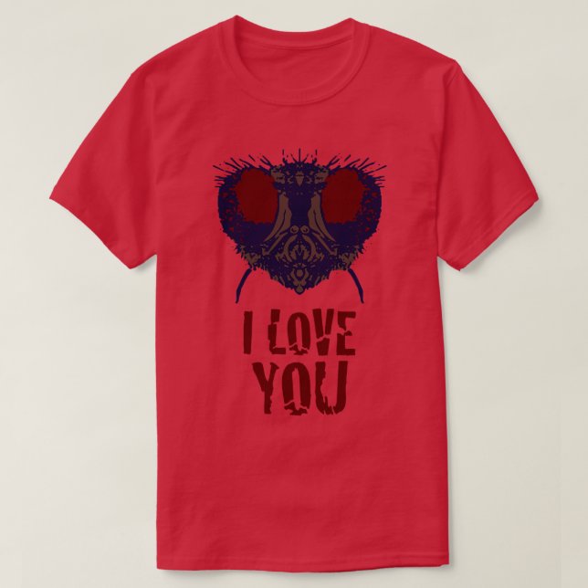 Camiseta Fly Face diz que te amo (Frente do Design)