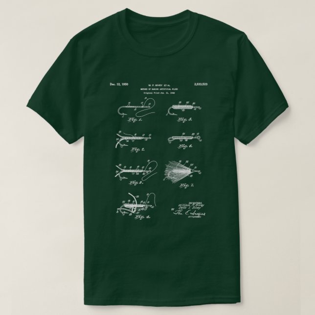 Camiseta Fly Fisheries Patman Art Blueprint (Frente do Design)
