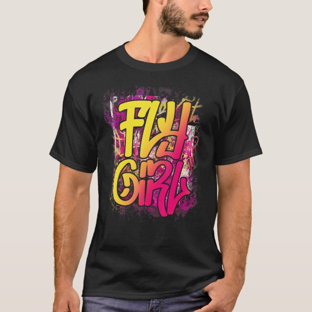 Camiseta Fly Girl 80s 90s Old School Hip Hop Girls (Frente)