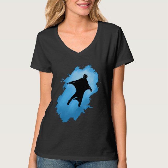Camiseta Fly like a bird wingsuit freedom (Frente)