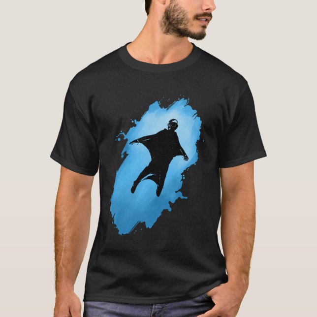 Camiseta Fly like a bird wingsuit freedom (Frente)