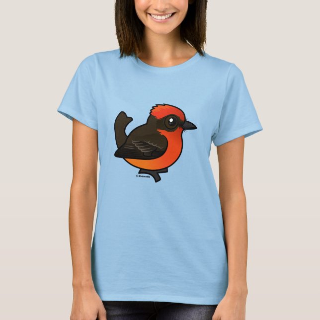 Camiseta Flycatcher de Vermilion Cujo Canto (Frente)