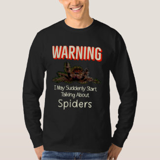 Camiseta Flying Jumping Spider Warning Spooder Mom Spooder