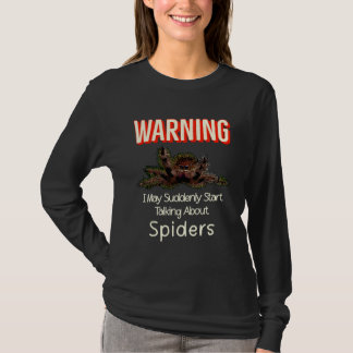 Camiseta Flying Jumping Spider Warning Spooder Mom Spooder