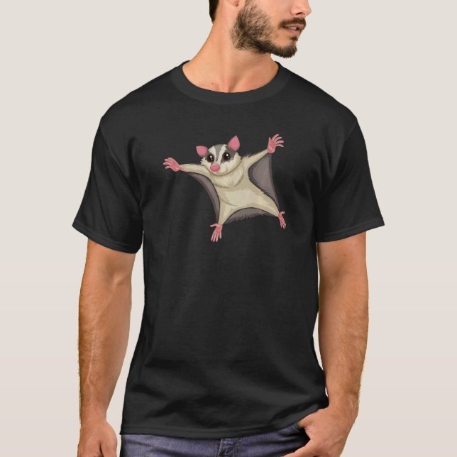 Camiseta Flying Kite Squirrel  Squirrels Animal  Graphic (Frente)