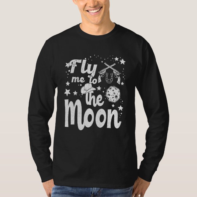 Camiseta Flying Me To The Moons Outfits Country Music Vinta (Frente)