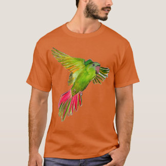 Camiseta Flying Parrot Watercolor Painting