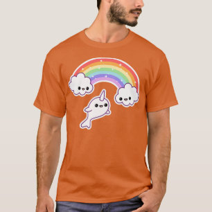 Camiseta Flying Rainbow Narwhal