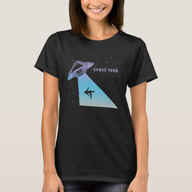 Camiseta Flying Saucer UFO Astronauts are Aliens 13 (Frente)