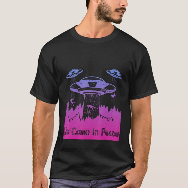 Camiseta Flying Saucer UFO Astronauts are Aliens 7 (Frente)