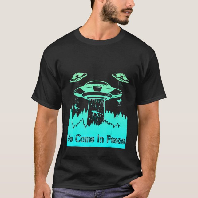 Camiseta Flying Saucer UFO Astronauts are Aliens 9 (Frente)