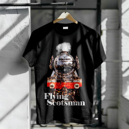 Camiseta Flying Scotsman – Ilustração de Locomotiva a Vapor