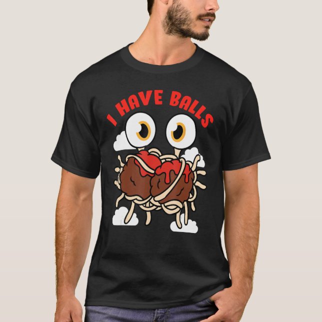 Camiseta Flying Spaghetti Monster FSM Pastafarian I Have Ba (Frente)