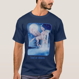 Camiseta Flying Unicorn Waterfall Fantasy Horse Art