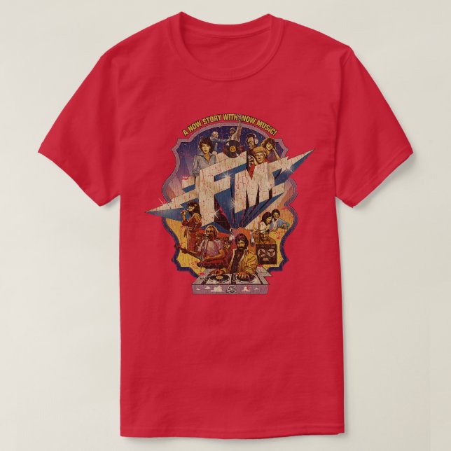 Camiseta FM Uma História Agora com Música 1978 (Frente do Design)