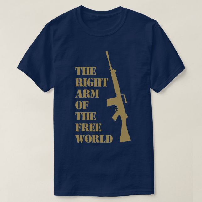 Camiseta FN FAL rifle (Frente do Design)