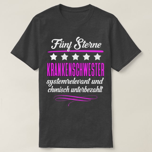 Camiseta Fnf Sterne Krankenschwester (Frente do Design)