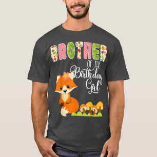 Camiseta Fo Birthday Irmão Da Rapariga De Aniversário Lo