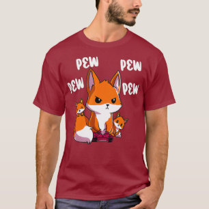 Camiseta Fo com crianças Anime Kawaii Jogos Pew Outfit para