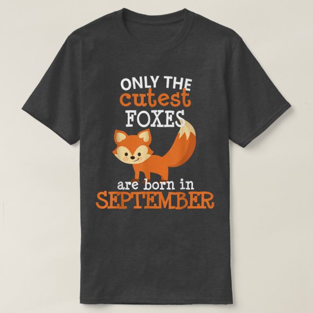 Camiseta Fo De Setembro De Aniversário Bonito Presente Para (Frente do Design)