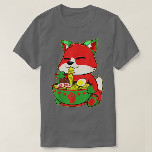 Camiseta Fo Eating Ramen Juneteenésimo Orgulho Africano A (Frente do Design)