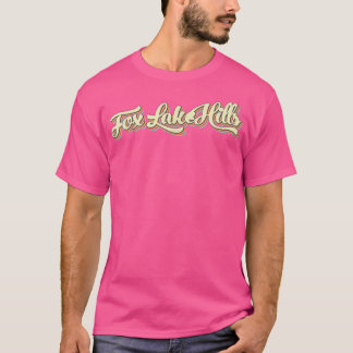 Camiseta Fo Lake Colinas T Baseball de Arte Retroativa Vint