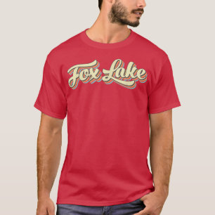 Camiseta Fo Lake T Arte Retroativa Baseball Font Vintage