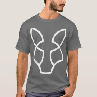 Camiseta Fo Line Art Abstrato Minimalist Animal Art Lover